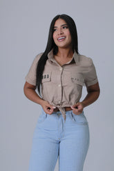 BLUSA MUJER CAMISERA MANGA